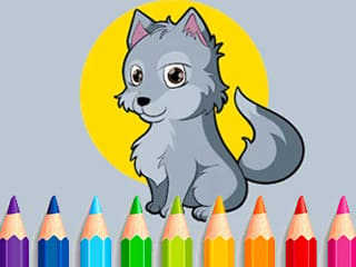 Coloring Book: Wolf
