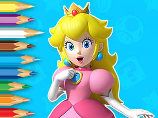 Coloring Book: Young Princess Peach