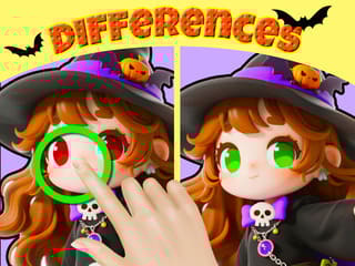 Find The Differences: Luna's Spooky Halloween