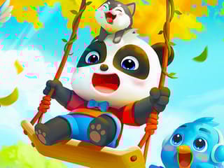 Baby Panda Autumn Picnic Friends