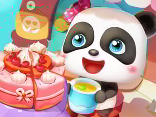 Baby Panda Cake Time
