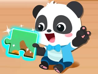 Jigsaw Puzzle: Baby Panda Play Jigsaw