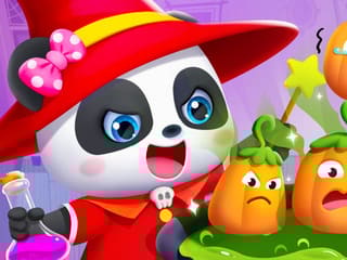 Baby Panda Pumpkin Pot