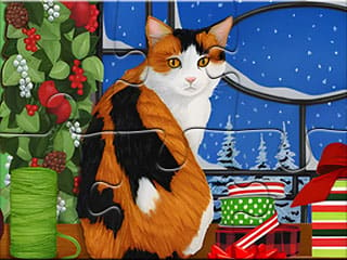 Jigsaw Puzzle: Christmas Cat