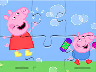 Jigsaw Puzzle: Peppa Pig Blow Bubbles