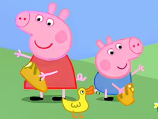 Jigsaw Puzzle: Peppa Pig Feed Ducks