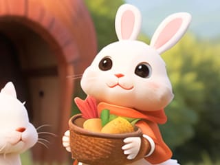 Rabbits With Carrots