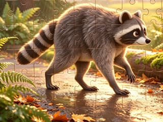 Jigsaw Puzzle: Raccoon Jimothy