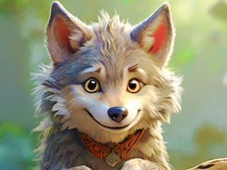 Jigsaw Puzzle: Smiling Wolf