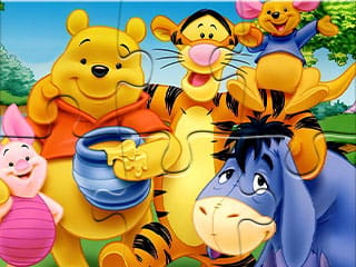 Jigsaw Puzzle: Winnie With Friends