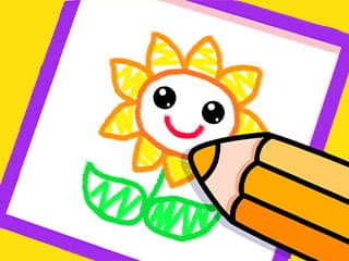Toddler Drawing: Beautiful Flower